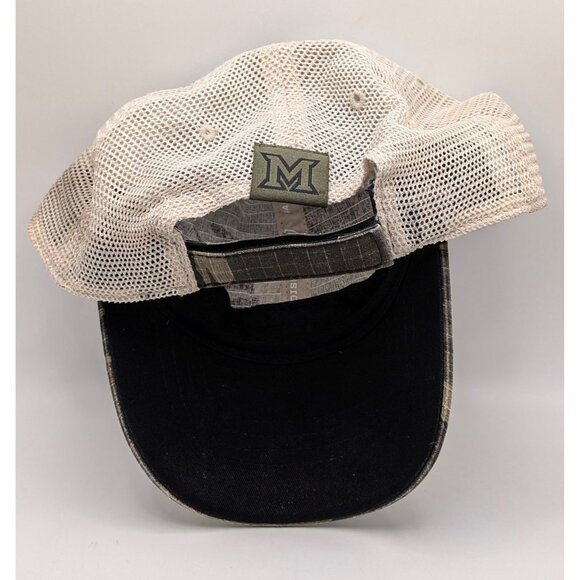 Miami Redhawks Hat OHT Shield Camo Cap Adjustable Strap Back Camouflage Ohio - Picture 3 of 4